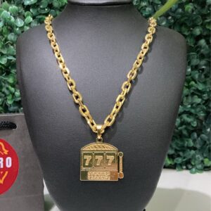 CORRENTE CADEADO+PINGENTE 777