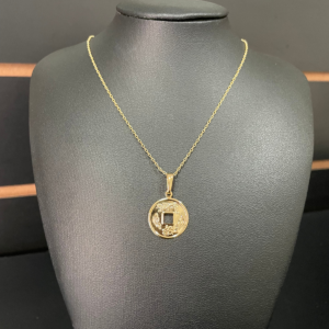 CORRENTE TIJOLINHO + P. MOEDA CHINESA